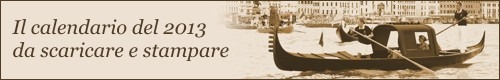 Il calendario 2013 dedicato a Venezia e alla voga alla veneta