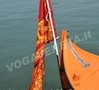 La bandiera della Serenissima sulla poppa della caorlina